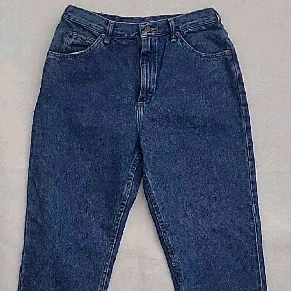 Vintage 90s Riders Blue Denim High Rise Straight Leg Jeans Women’s Size 12 Petit
